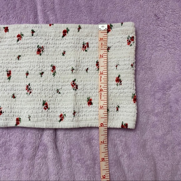 🍁5/$25 Floral Bandeau Crop Top - Picture 5 of 5